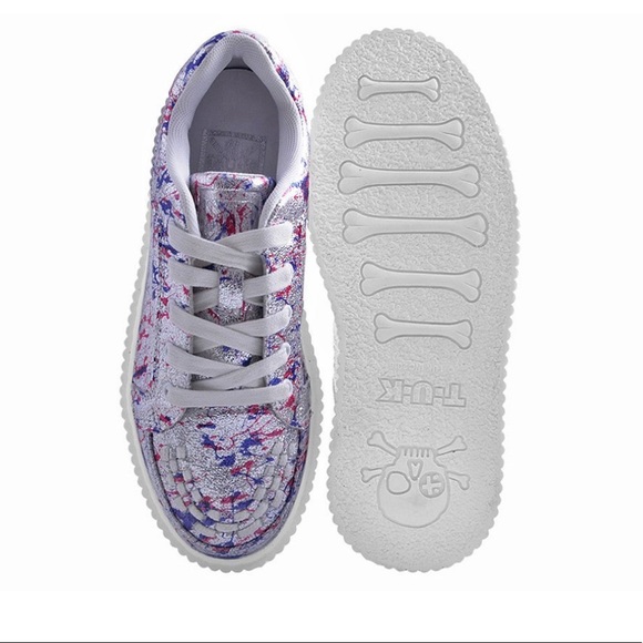 BNIB TUK Slvr/Multi Paint Splash Casbah Creeper - Picture 3 of 5